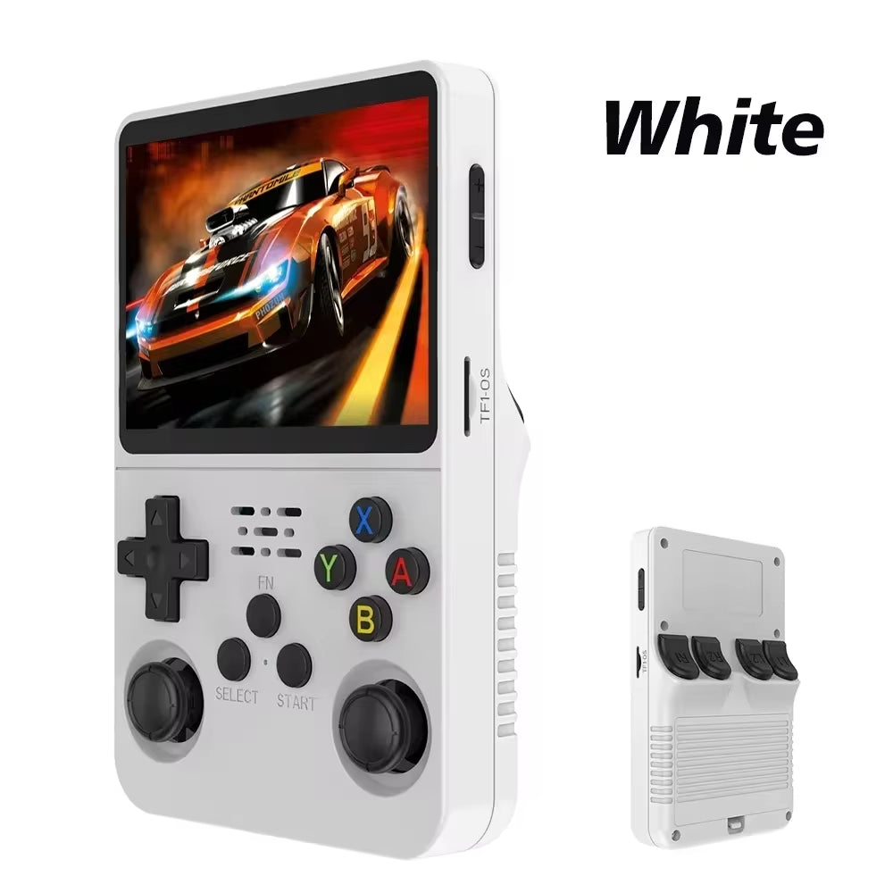 NEW Red 128GB Retro Handheld Video Game Console Linux System 3.5 Inch IPS Screen Portable Pocket 64GB Gaming Boys Gift