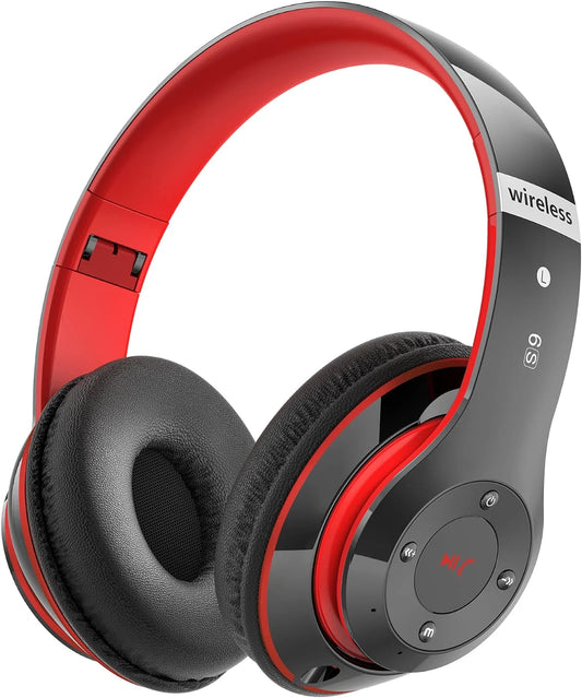 True Wireless Bluetooth Over-Ear Headphones, Black & Blue